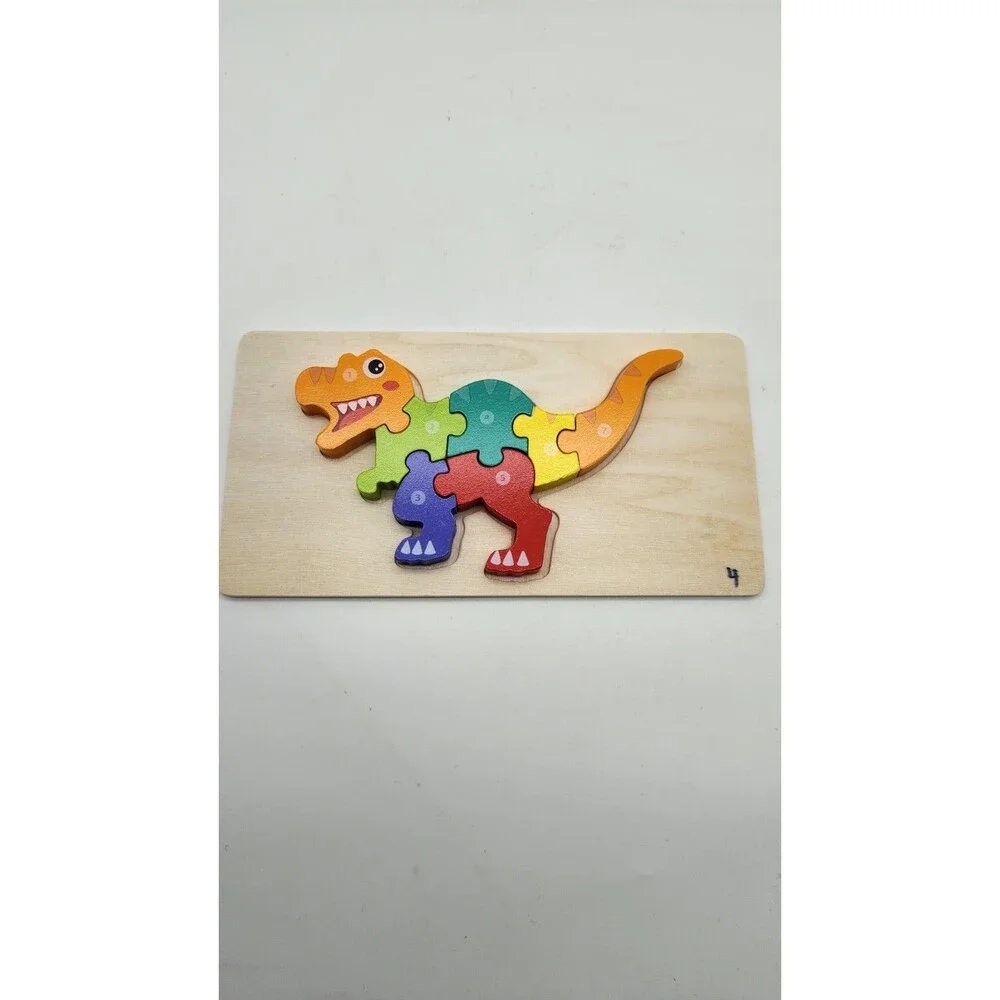 6-Pack Dinosaur Puzzles for Kids Ages 3-5 - Montessori Toys for 2 Year Old - ...